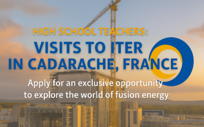 🌟 Připojte se k cestě do ITER: Jedinečná příležitost pro středoškolské učitele